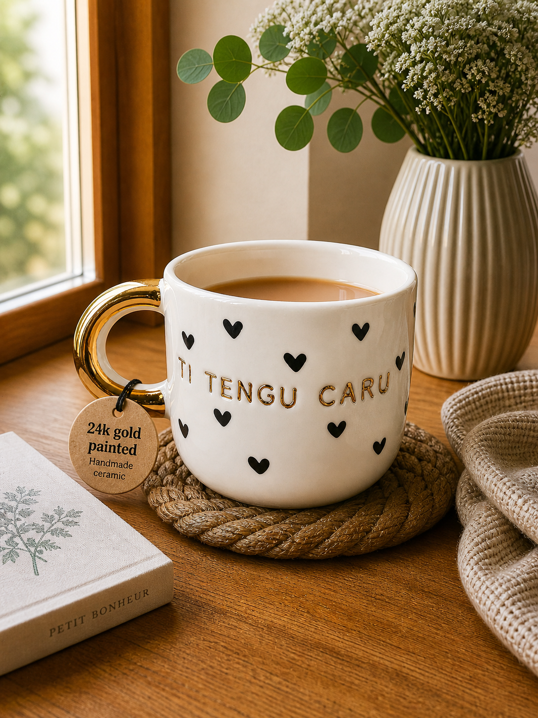 Tasse Ti tengu caru - Noir