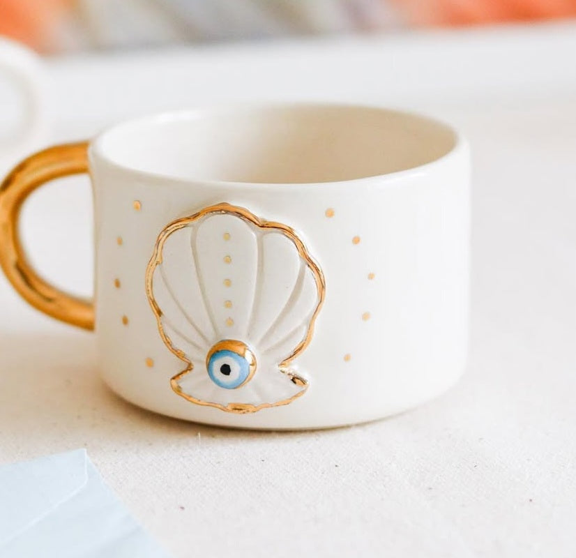 Tasse Coquillage et Œil protecteur